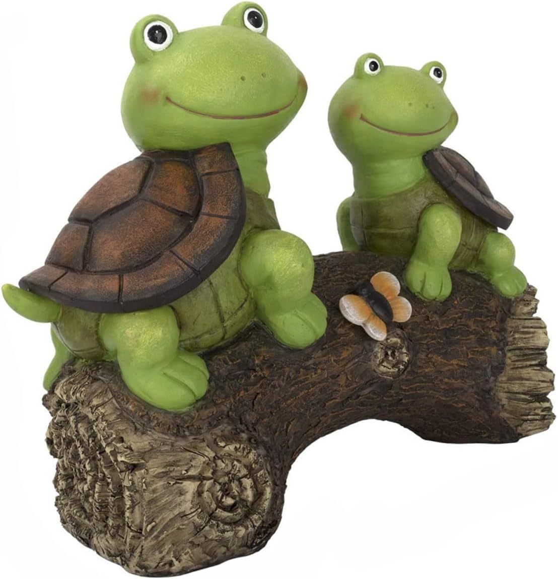 Kichvoe Turtle Shape Resin Landscape Light Outdoor Garden Decor Courtyard Lamp Romantic LED Decorative Ornament for Patio Lawn