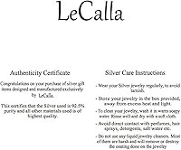 Vista 7 de LeCalla Aretes de Clip de Plata de Ley 925 Pequeños y Medianos Sin Perforación Aretes de Clip para Adolescentes y Mujeres