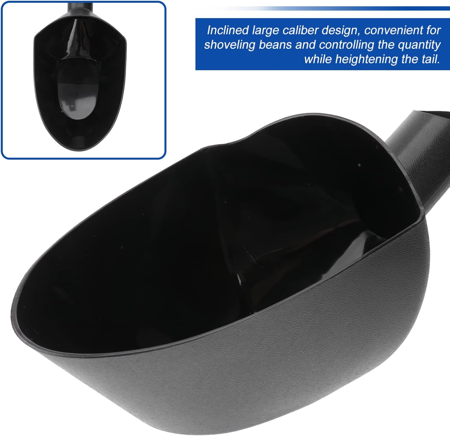 Coffee Bean Scoop Funnel Large Capacity Bean Scale for Ground Coffee for Home Shop Cafe