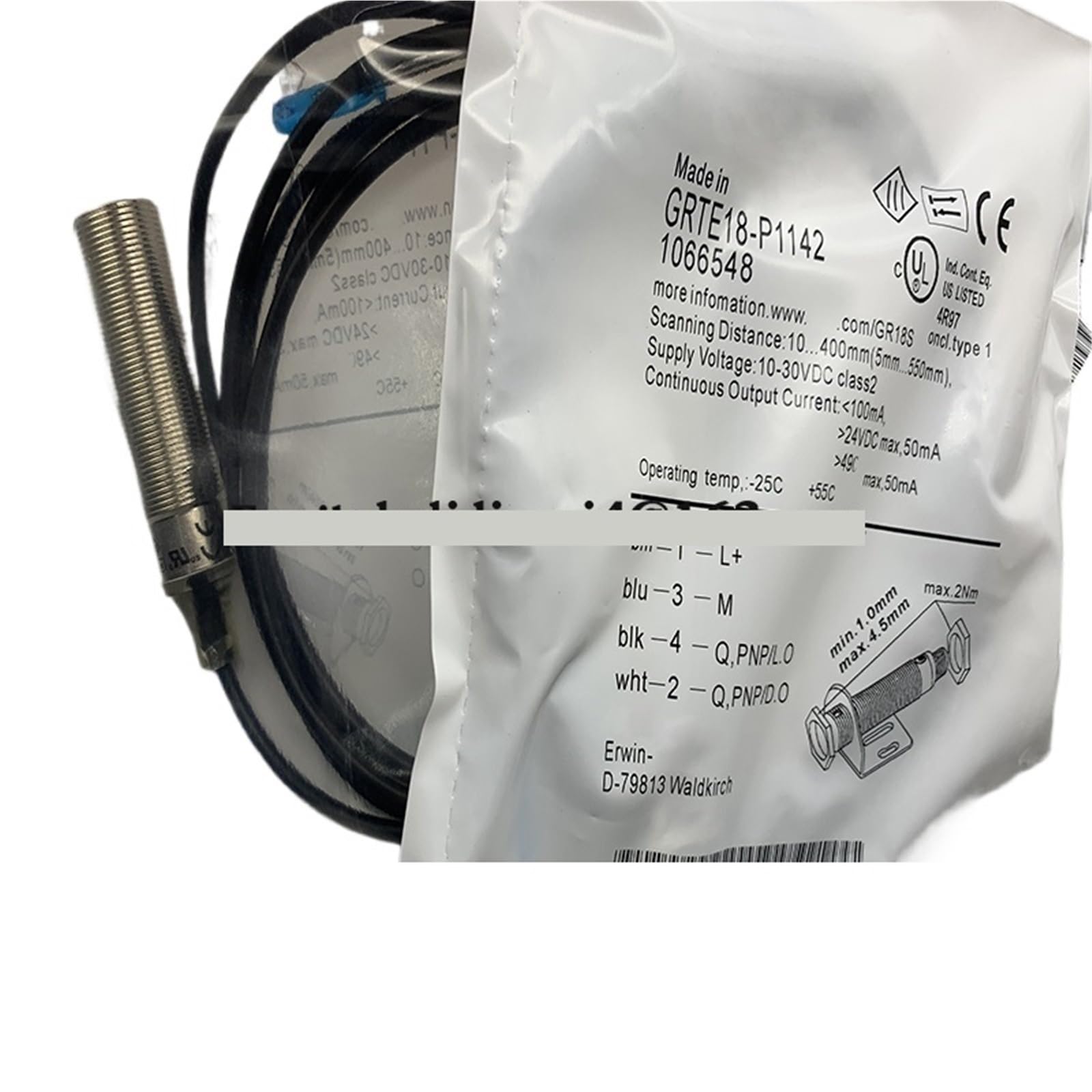 Sensor GRTE18-N2467 de proximidad industrial para automatización 5