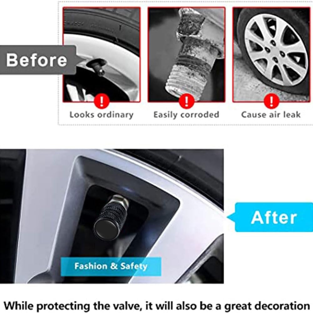 Auto Ventilkappen Set - Staub & Wasserdicht Für Skoda Modelle