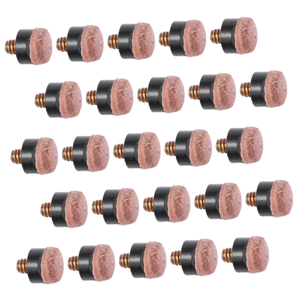 Totority Leather Billiard Cue Tips 40pcs Replacement Pool Cue Tips for Beginners Professionals