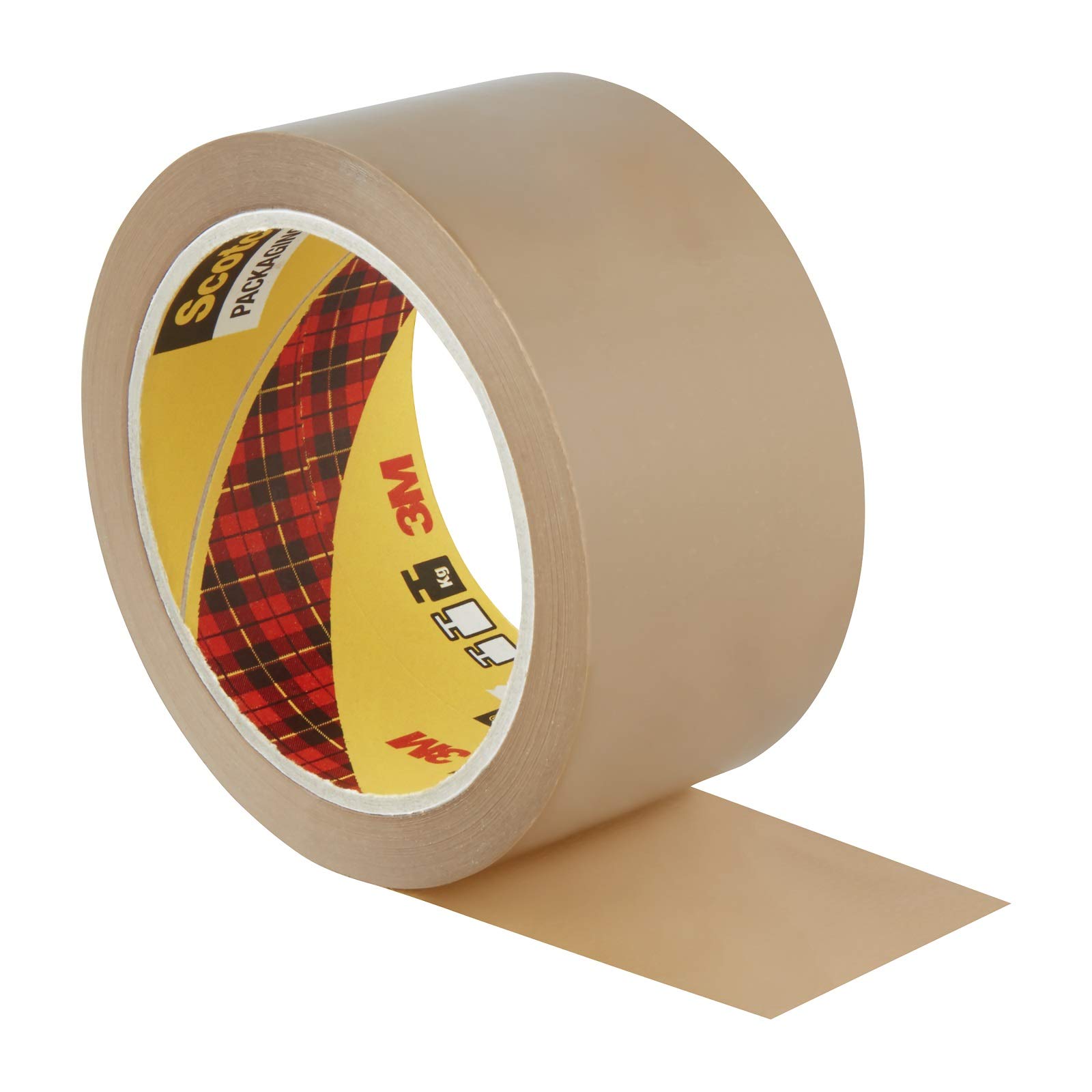 Scotch BP974 Heavy Dévidoir de ruban d'emballage avec 2 rouleaux de ruban 50 mm x 66 & 3M C5066SF6 Lot de 6 Rubans adhésif d'emballage en polypropylène 50 mm x 66 m Havane
