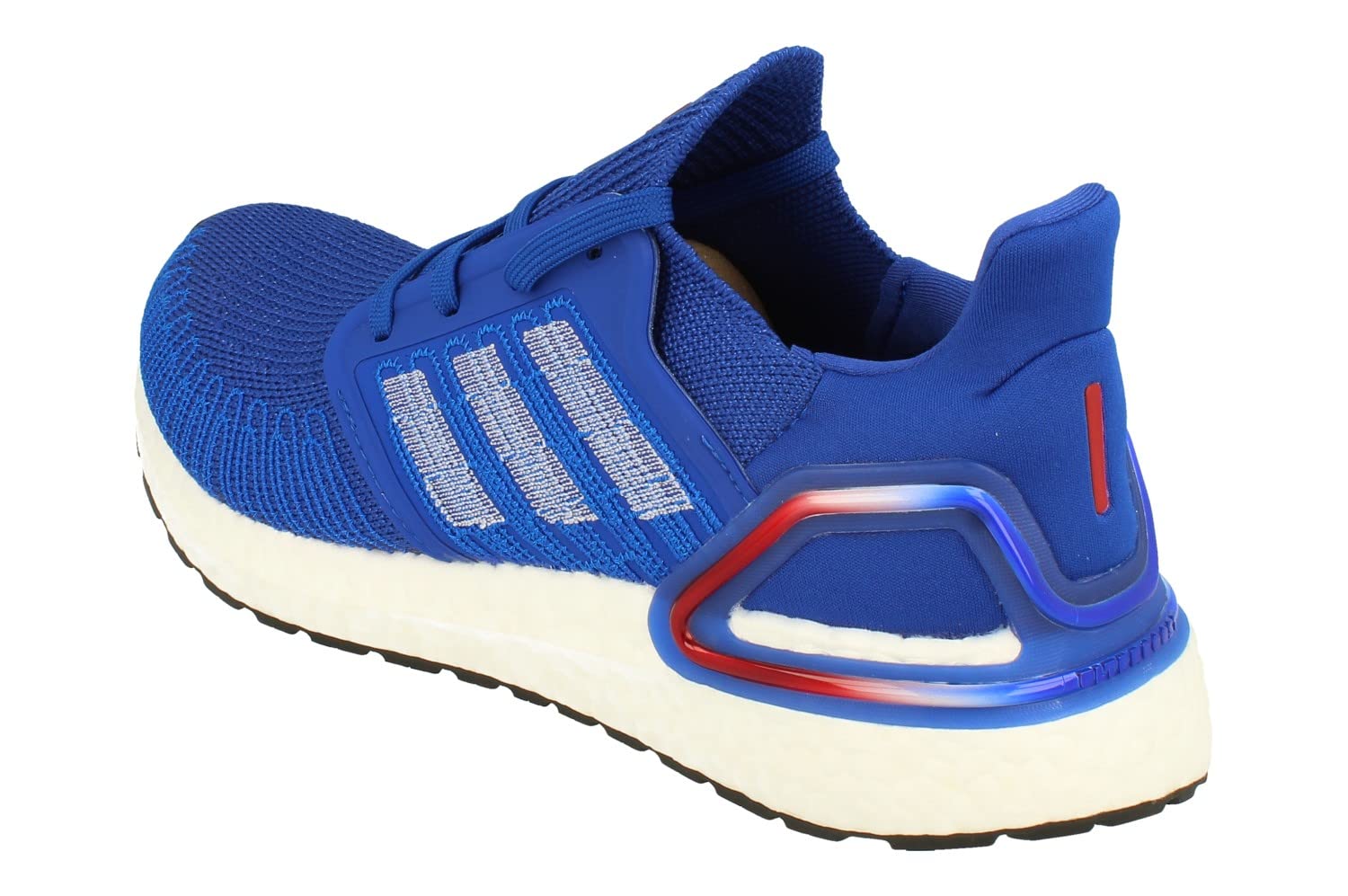 adidas Ultraboost 20 Mens Running Trainers Sneakers (UK 6 US 6.5 EU 39 13, Royal Blue White red EG0758)