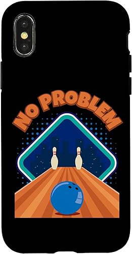 Funda para iPhone XXS No Problem I Bowling Pin Skittles Bowling Club Funda para iPhone XXS No Problem I Bowling Pin Skittles Bowling Club