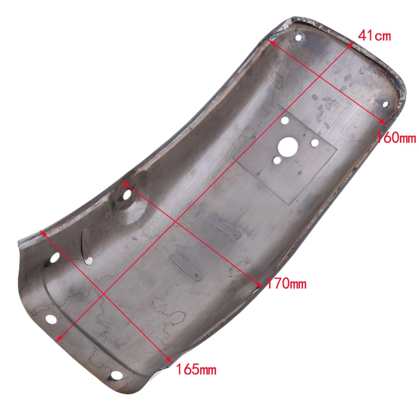 Antispruzzo Universale Moto 41 Centimetri In Acciaio Inox Cromato Ruota Posteriore Parafango Parafango Moto Moto Parafango Posteriore Parafango Per CN125 Per CN 125 Moto Parafango Moto