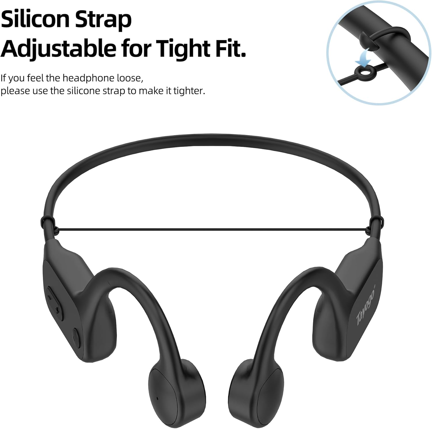 Tayogo 32GB Waterproof MP3 Player for Swimming Laps | IPX8 Bone Conduction Swimming Headphones | Open-Ear Underwater Headset with 8-Hour Playtime - Image 7