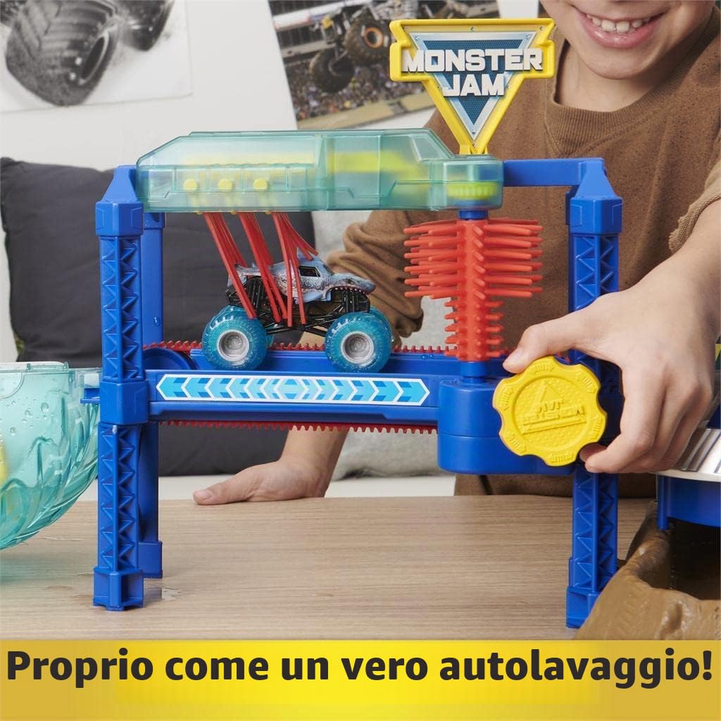 Monster Jam MNJ VHP 1t64 Power Wash Playset GML