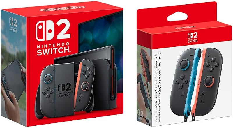 Bundle Console Nintendo Switch 2 + Joy-Con 2 Azul e Vermelho
