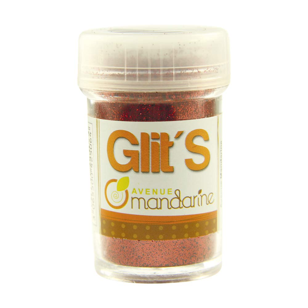 Avenue Mandarine Glit's' Glitter (14 g) - Rojo