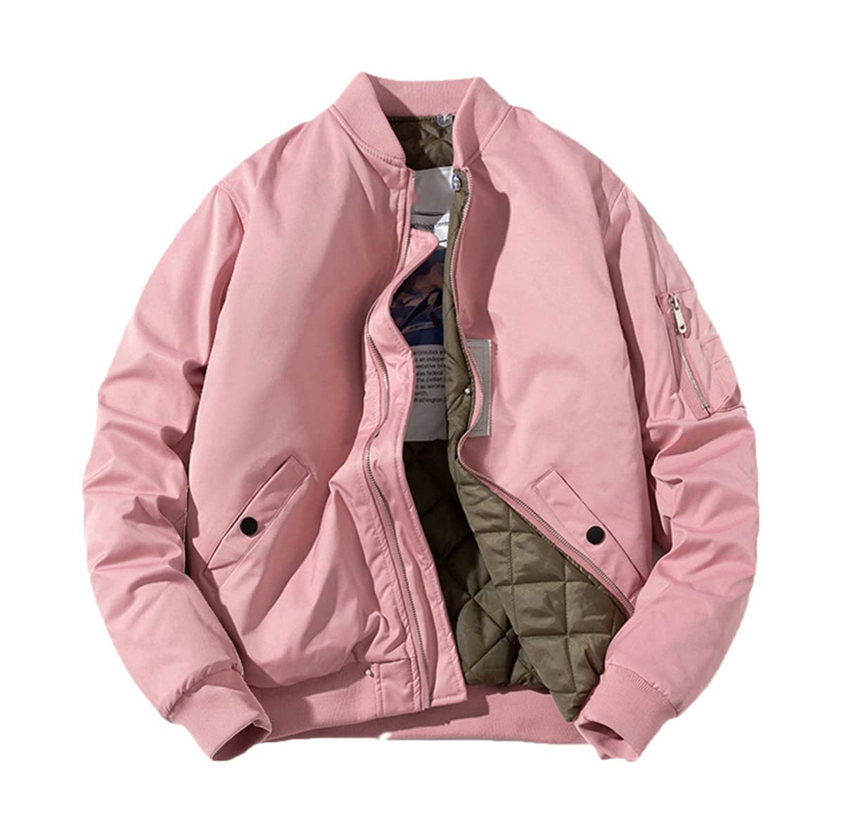 Veste bomber militaire homme coupe-vent à capuche plusieurs poches - 7