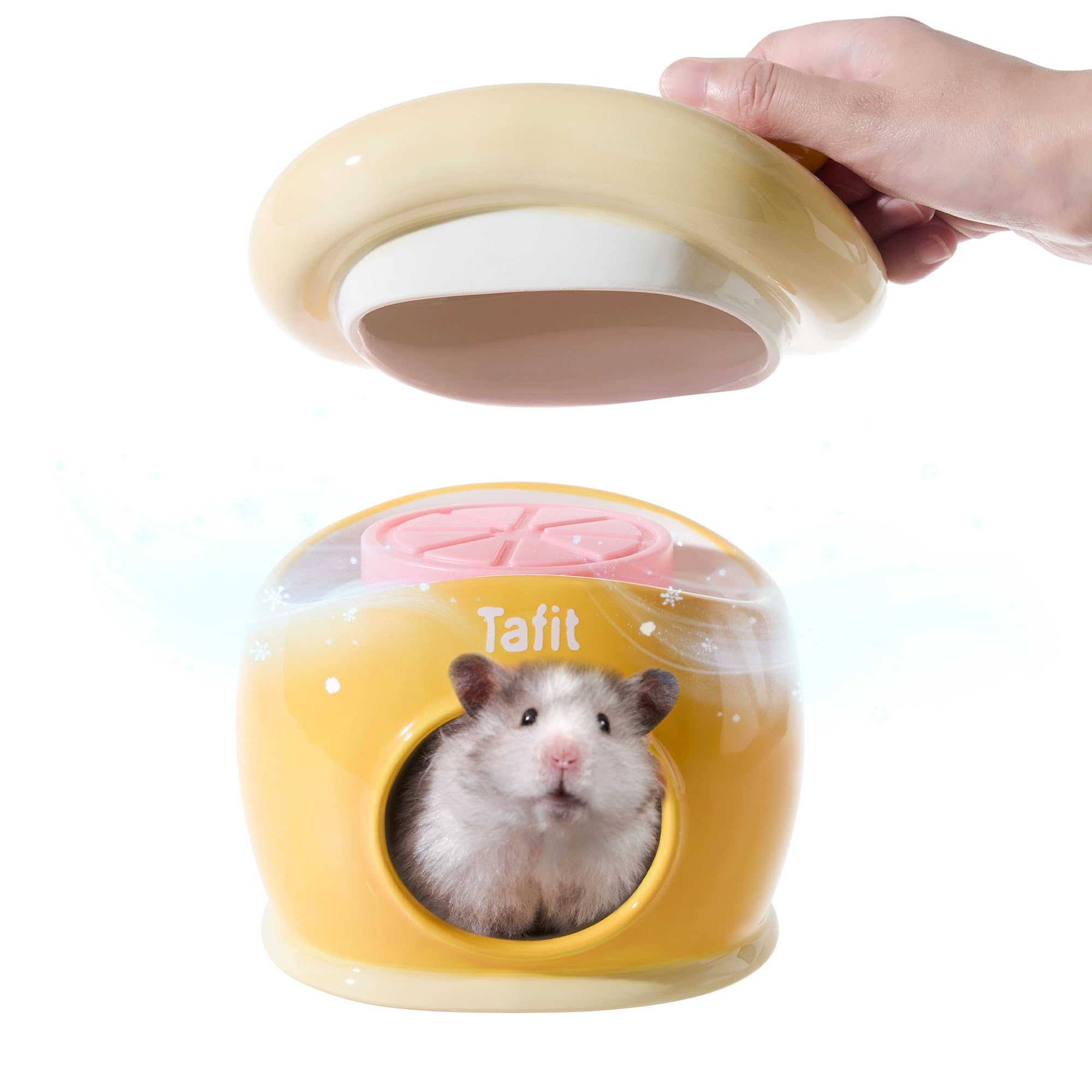 Amazon | Tafit ハムスター 家 小屋 セラミック 隠れ家 小動物用ハウス