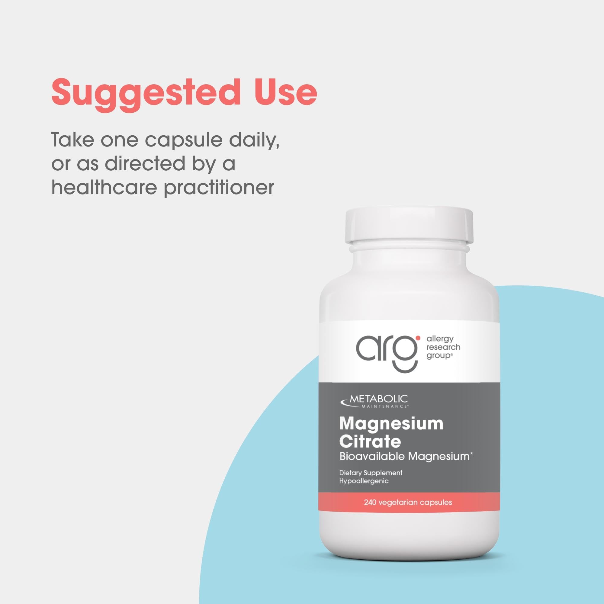 Metabolic Maintenance Magnesium Citrate 150 mg, 240 Capsules — Amazon image 3