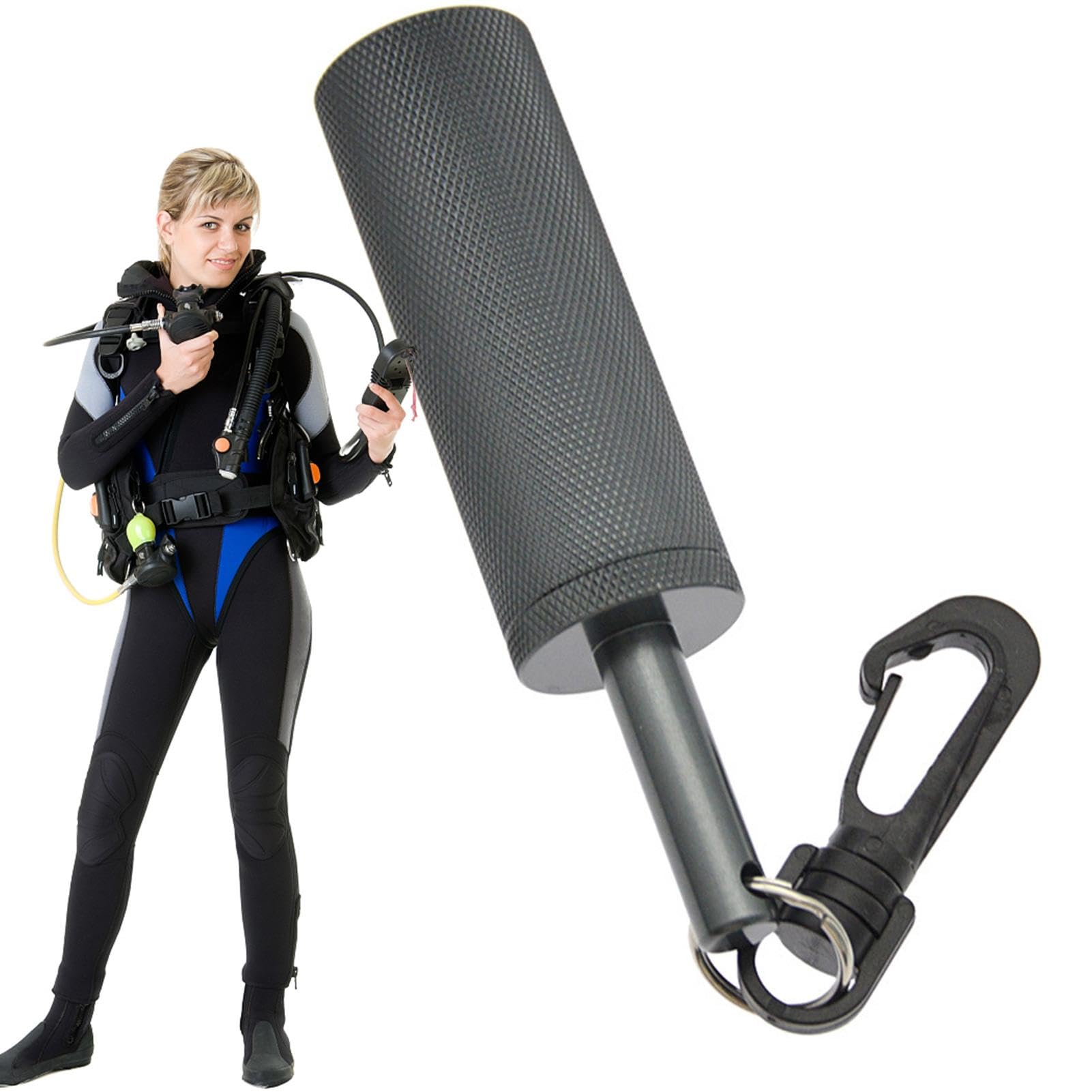 Diving Pointer - Clip Aluminum Alloy Underwater Shaker | Underwater Diving Stick with Clip | Noise Maker Signal Bell Diving Stick | Underwater Communication Device for Diving Scuba