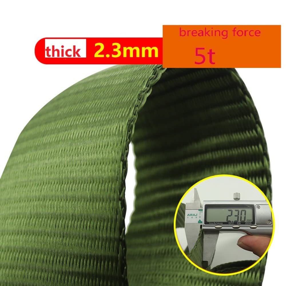 Correas de amarre con ganchos para cinturón de remolque, correa de tensor, cinturón de carga para automóvil, tensor de camión, 5 cm, capacidad de rodamiento 5T, 10 m