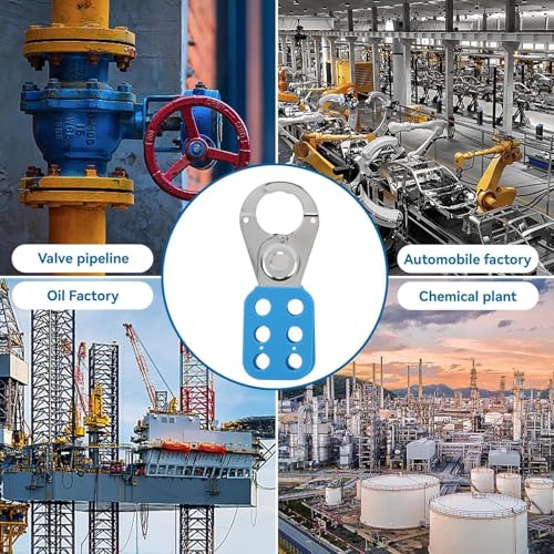Image of Lock Out Tag Out Hasp, Safety Hasp Lock High Security Six Holes High Strength Anti Rust Lockout Tagout Safety Hasp for Home Industry