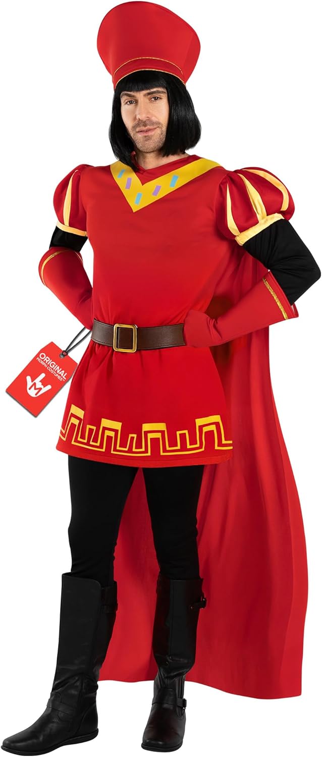 Morph Red Fairytale Lord Costume Men, Funny Halloween Costumes For Men, Movie Character Costumes Adult