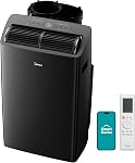 Midea Duo 14,000 BTU (12,000 BTU SACC) High Efficiency Inverter Ultra Quiet Portable Air Conditioner, with Heat up to 550 Sq. Ft., Works with Alexa/Google Assistant, with Remote Control & Window Kit