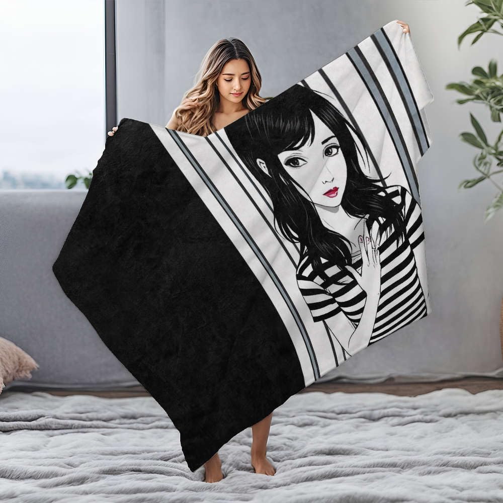 Couverture pour maman anti-froid en flanelle douce de 125 x 150 cm