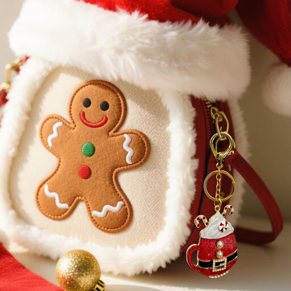 Madison Tyler Pink Christmas Tree Pet Cute Bag Charms for Handbags image 2