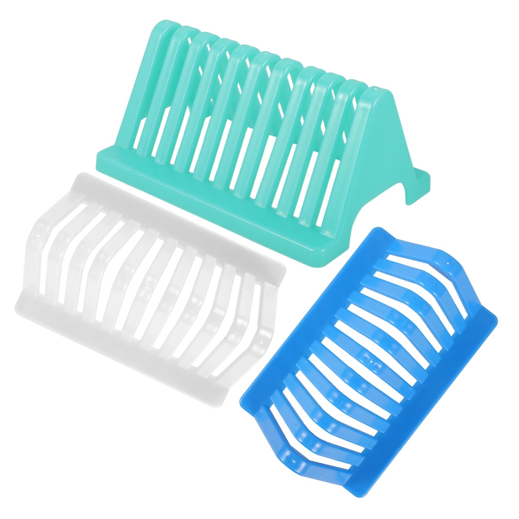 KICHOUSE 3pcs Slide Rack Microscope Slides Storage Rack for Experiment Microscope Slides Rack Laboratory Microscope Slides Holder Microscope Slides Holder for Laboratory