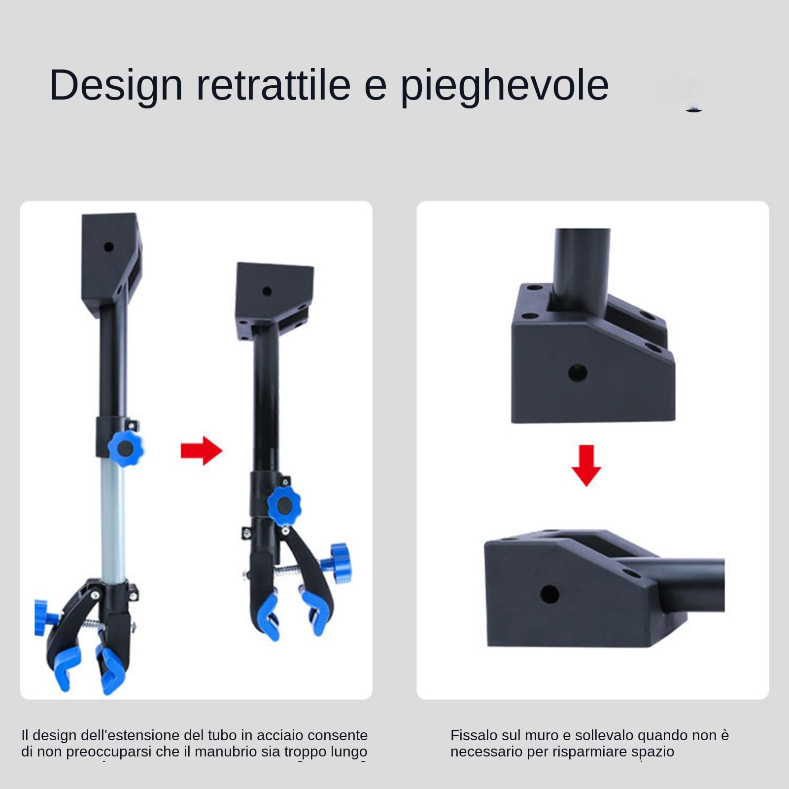 Cavalletto Riparazione Bici Stand Riparazione A Parete Pieghevole | Cavalletto Manutenzione Bicicletta Cavalletto da Lavoro Robusto per Manutenzione Domestica Bici Strada Mounta