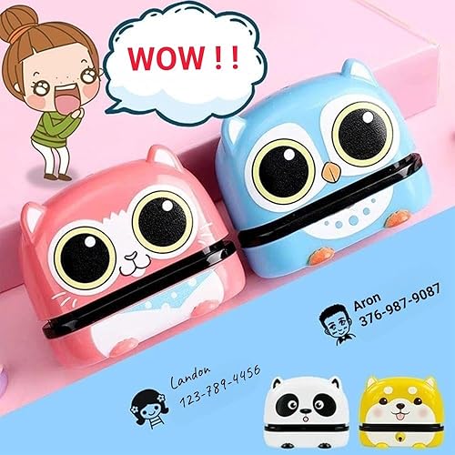 Miniatura 6 de WAJIWA Sello con nombre personalizado para ropa de niños, sello de nombre personalizado para niños, el sello espacial Kiddo impermeable perfecto