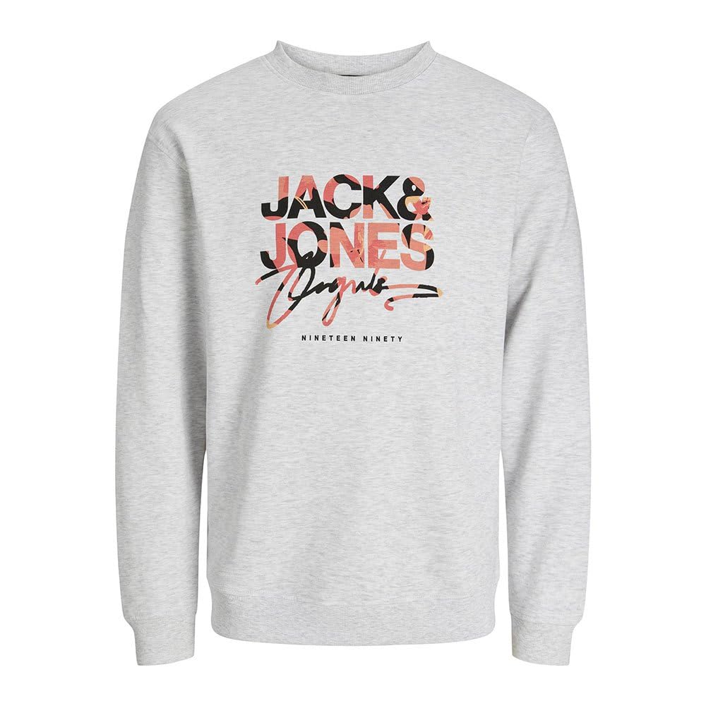 JACK & JONES Male Sweatshirt X-Mas Sweatshirt XL Bright White/Detail: Melange