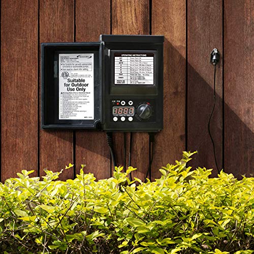 Malibu Low Voltage Transformer 45 Watt For Outdoor Landscape Lighting With Photocell Sensor Timer And Weather Shield For Spotlight Floodlight Garden Pathway Light 120V Ac To 12V Ac #TOP7