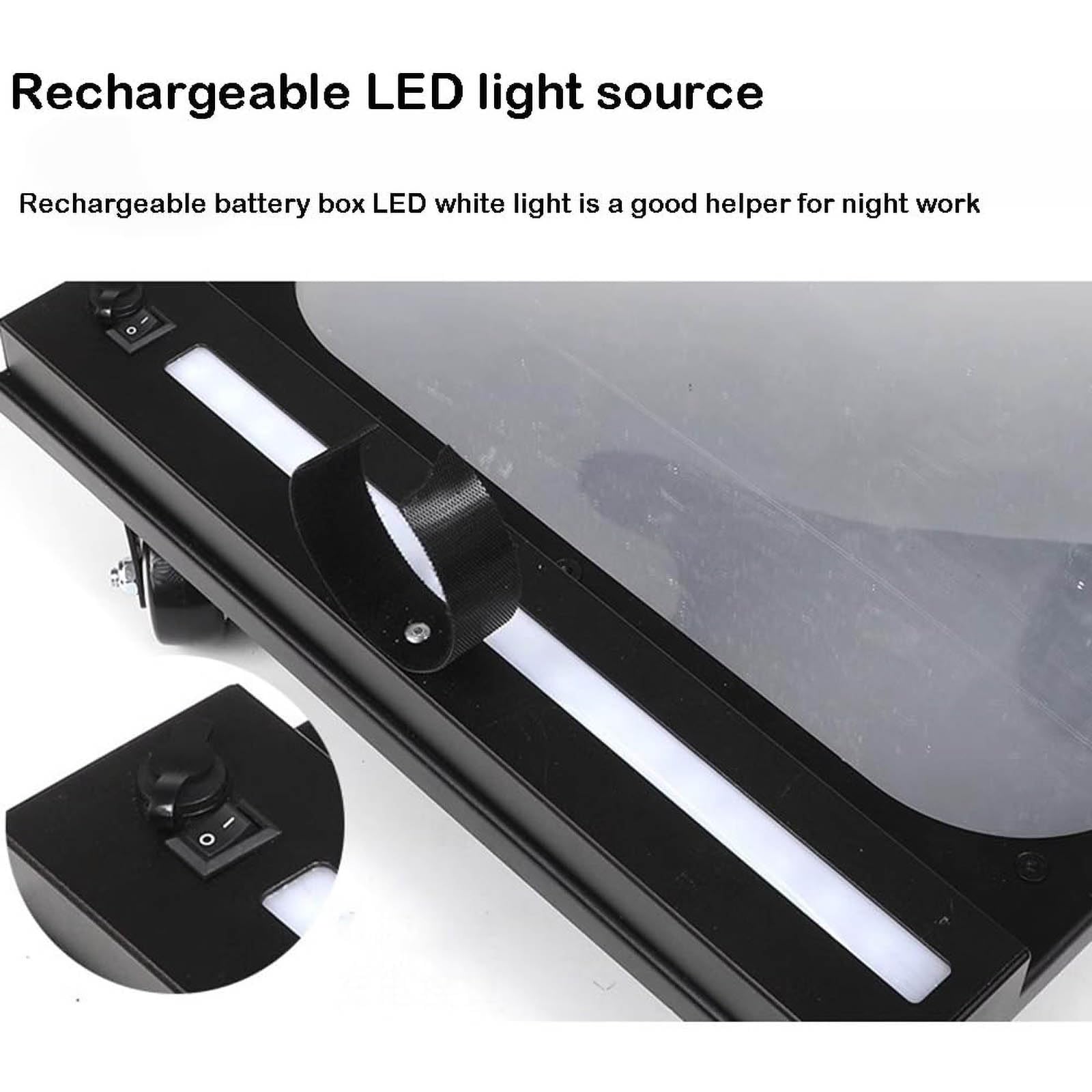 Espejo de inspección telescópico para Bajos de vehículos, Convexo con luz LED, Longitud Ajustable, para automóviles, escuelas, Puestos de Control y Aduanas.