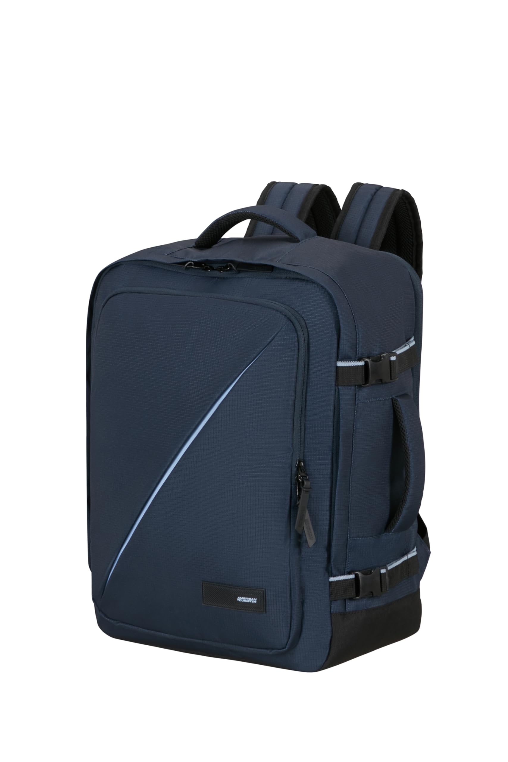 American Tourister Take2Cabin - EasyJet Cabin Bag 36 x 20 x 45 cm, 38 L, 0.70 kg, Hand Luggage, Airplane Backpack M Underseat, Blue (Dark Navy)