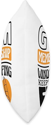 Miniatura 2 de Windsurfing & Windsurf Surfing Designs I Don'T Need A Gym Keeps Me Fit, Windsurfer Throw Pillow, 16x16, Multicolor