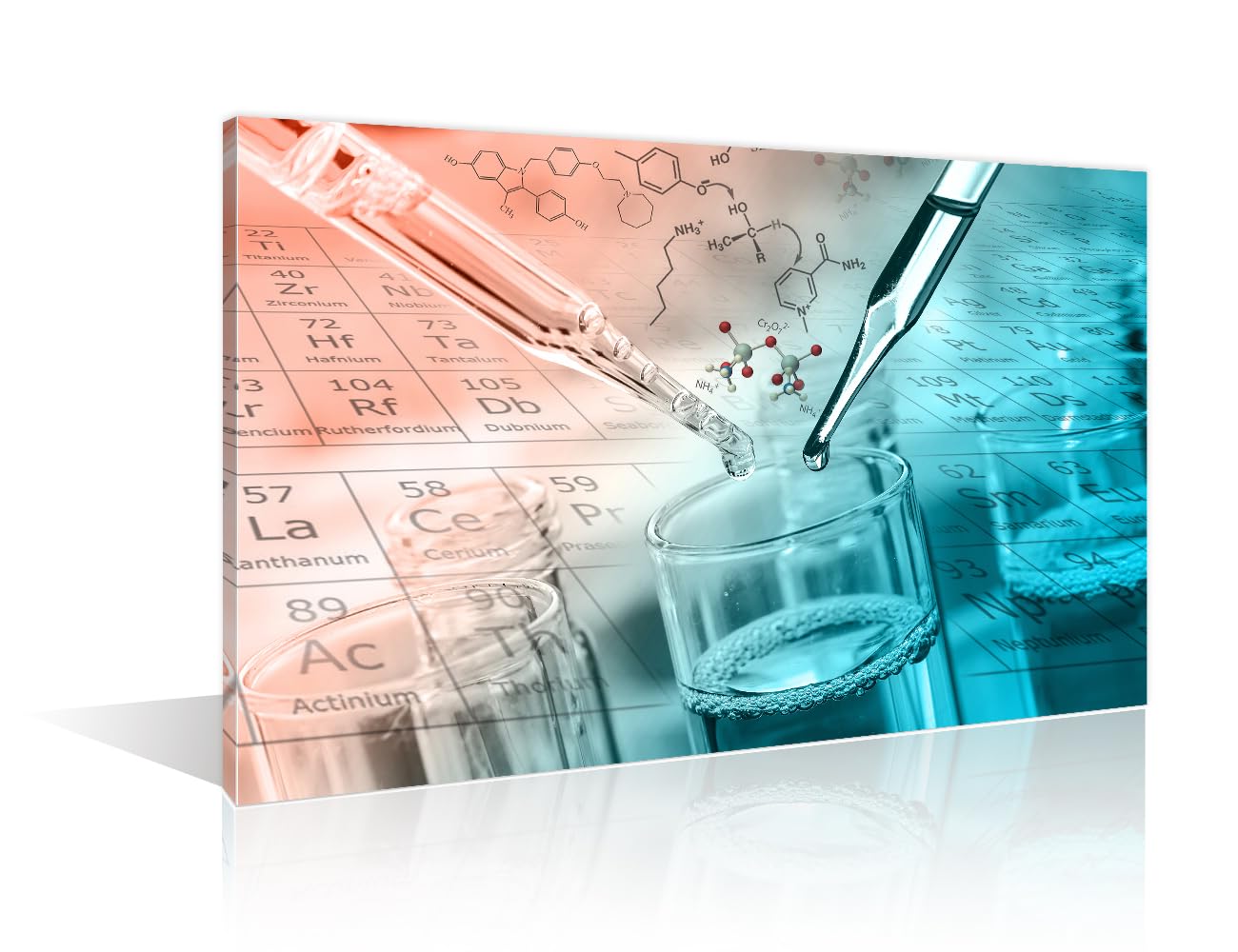 TUMOVO Canvas Wall Art Clinical Laboratory Artwork Pictures Black and White Wall Art 1 Panel Laboratory Posters and Prints Wall Art for Living Room Framed Ready to Hang, 24" Wx36 H