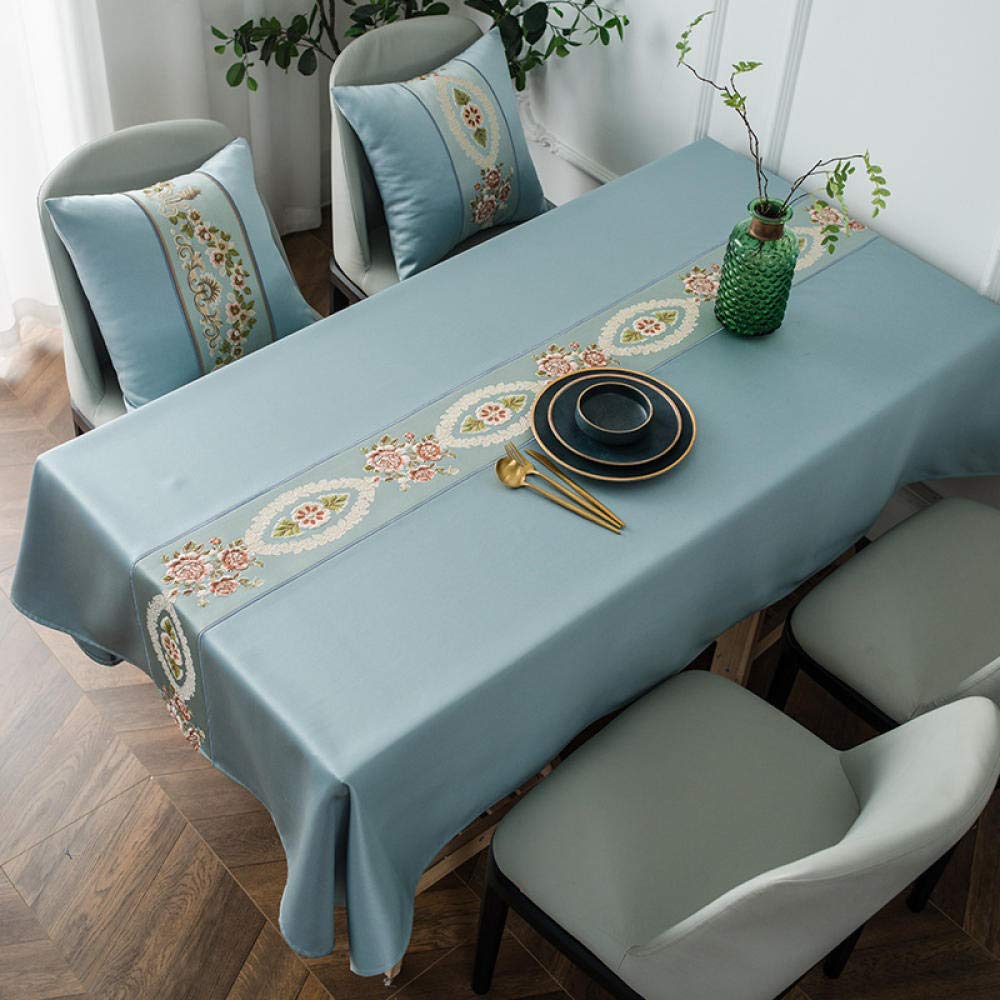 Tischdecke Tischtuch Pflegeleichte Tischwäsche Anti Heiß Tischläufer Eckig Viele Größe Farbe Wählbar Braun 130 × 250cm