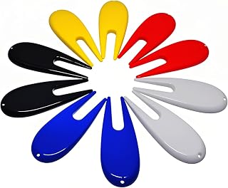Adhere Golf Divot Repair Tools Plastic Golf Pitchforks 10/20pcs 5 Colours Mix Pack
