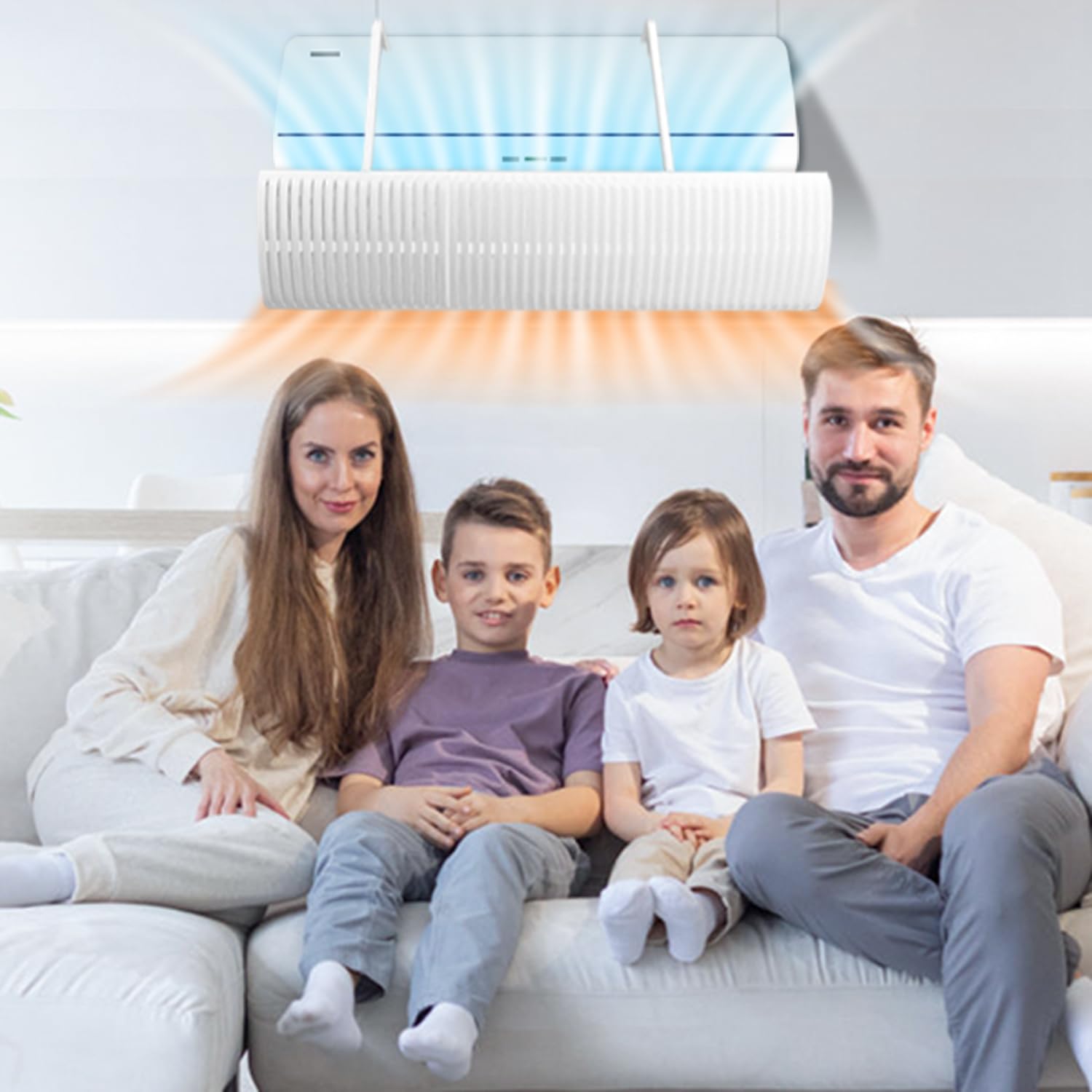 Deflettore per Condizionatore Universale, Portatile Regolabile Deflettore Aria Condizionata per Condizionatori da Parete per casa/Ufficio, Anziani, Neonati, Donne in Gravidanza