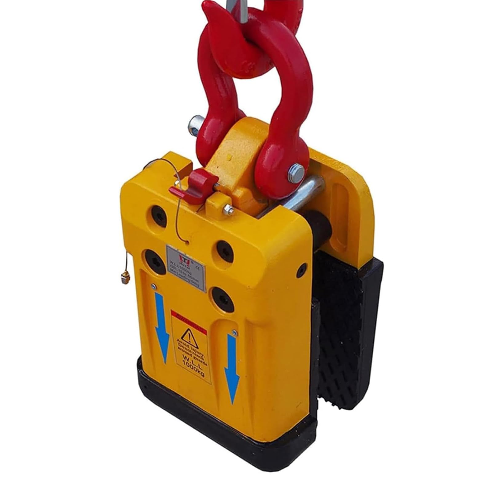HajMyrdonyx 2200LBS Heavy Duty Stone Slab Lifting Clamp, Steel Granite Marble Quartz Lifter, Non-Scratch Rubber Jaws, Fits 0.39"-2.76" Slabs, for Construction & Stone Processing 50mm