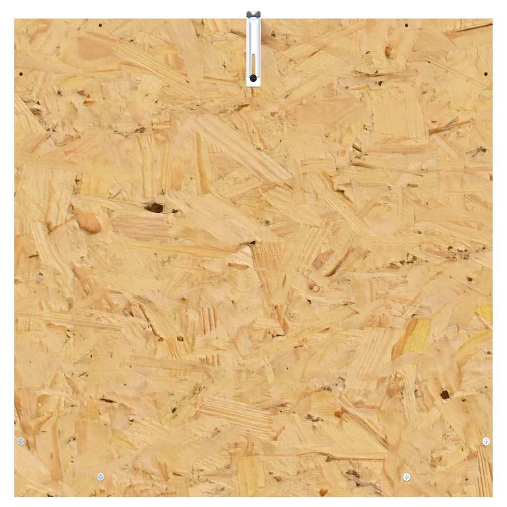 Terrario OSB marrone con vetro temperato per rettili e roditori incluso pratico termometro 50 x 50 x 50 cm
