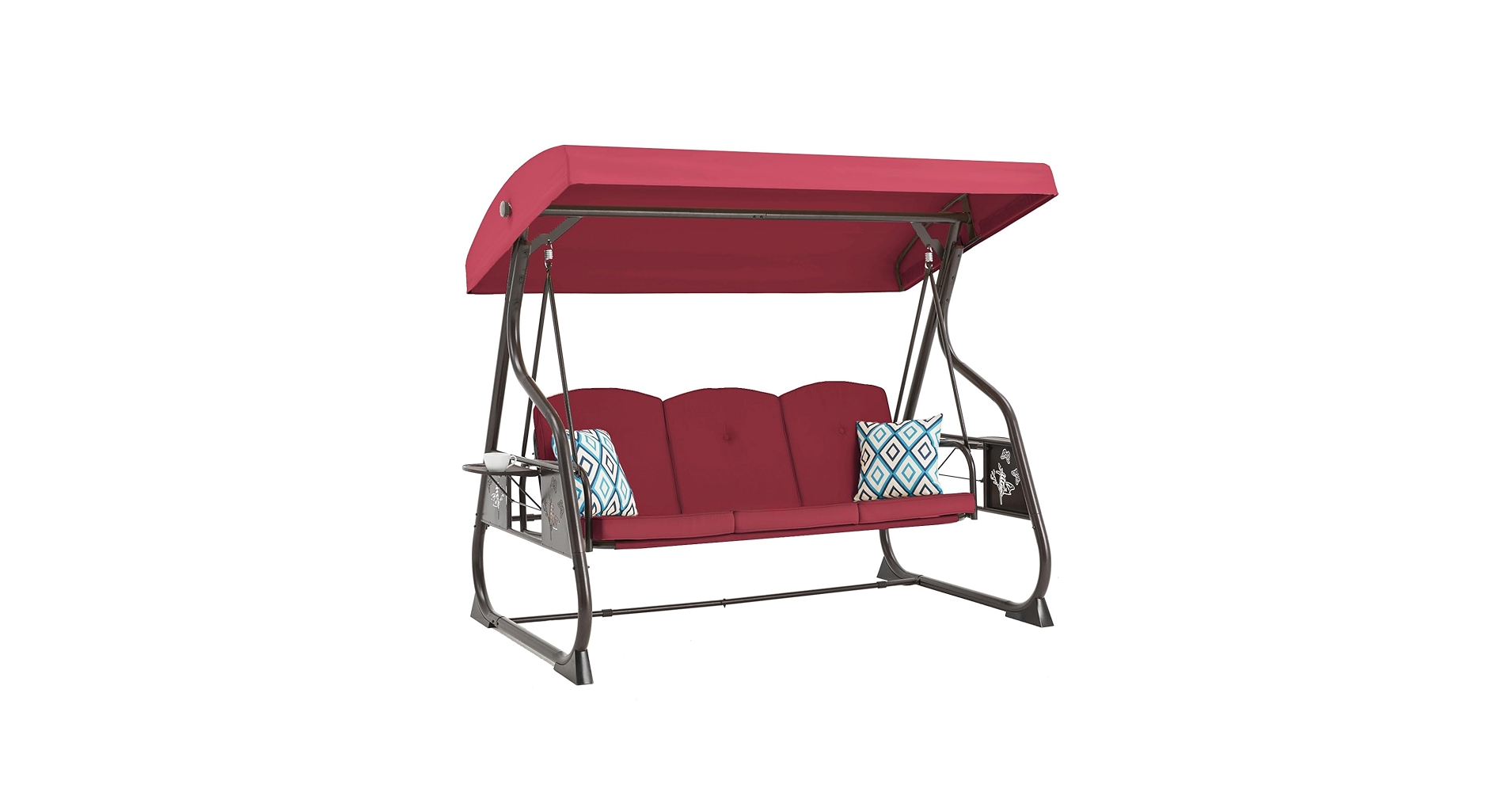Amazon.com : ZZW 3-Seat Patio Porch Swing 800LBS Outdoor Swing