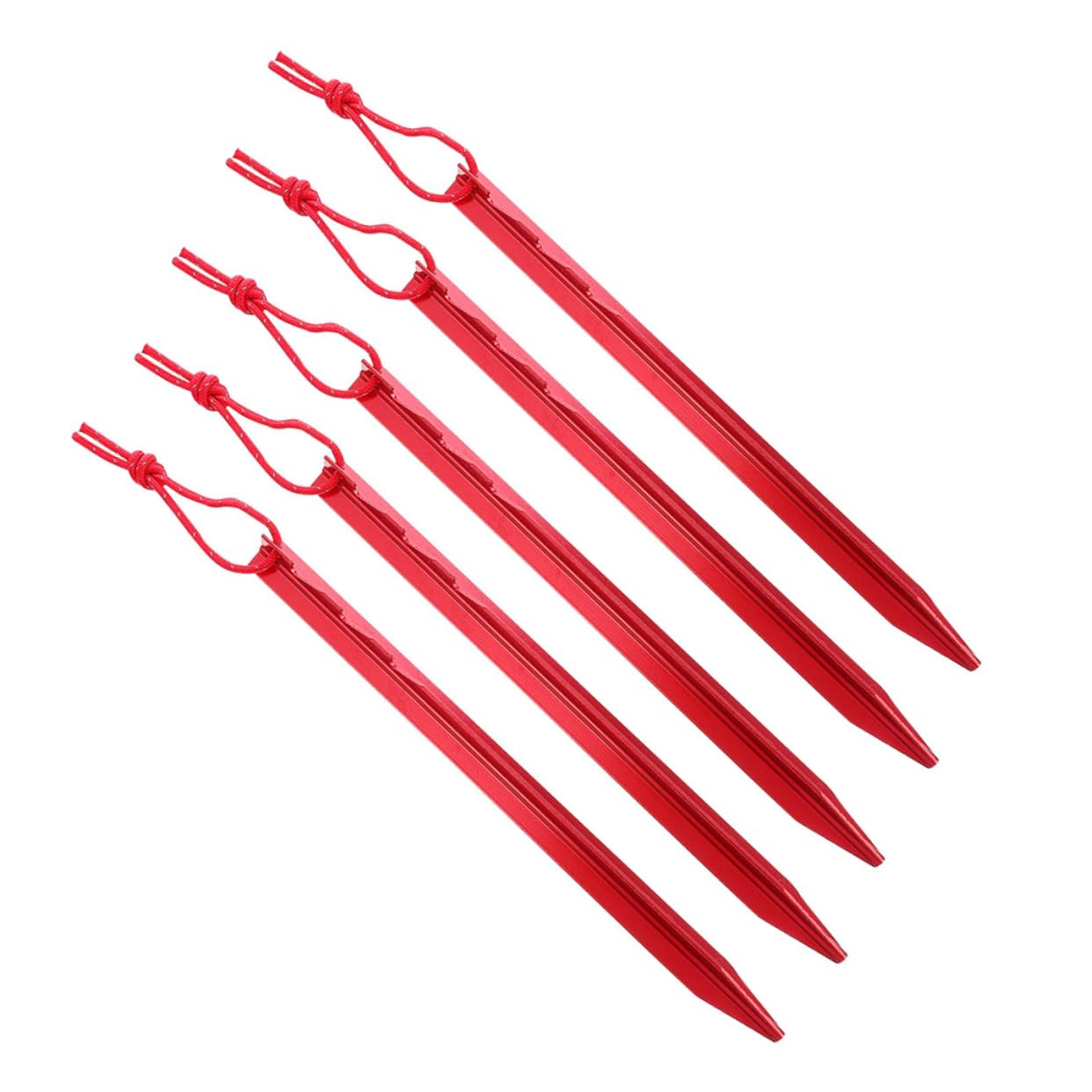 pièces piquets de tente en alliage d'aluminium poutre en Y dentelure saillante équipement de camping accessoires de camping clous piquets de tente piquets de sol de tente robustes voyage corde à ven
