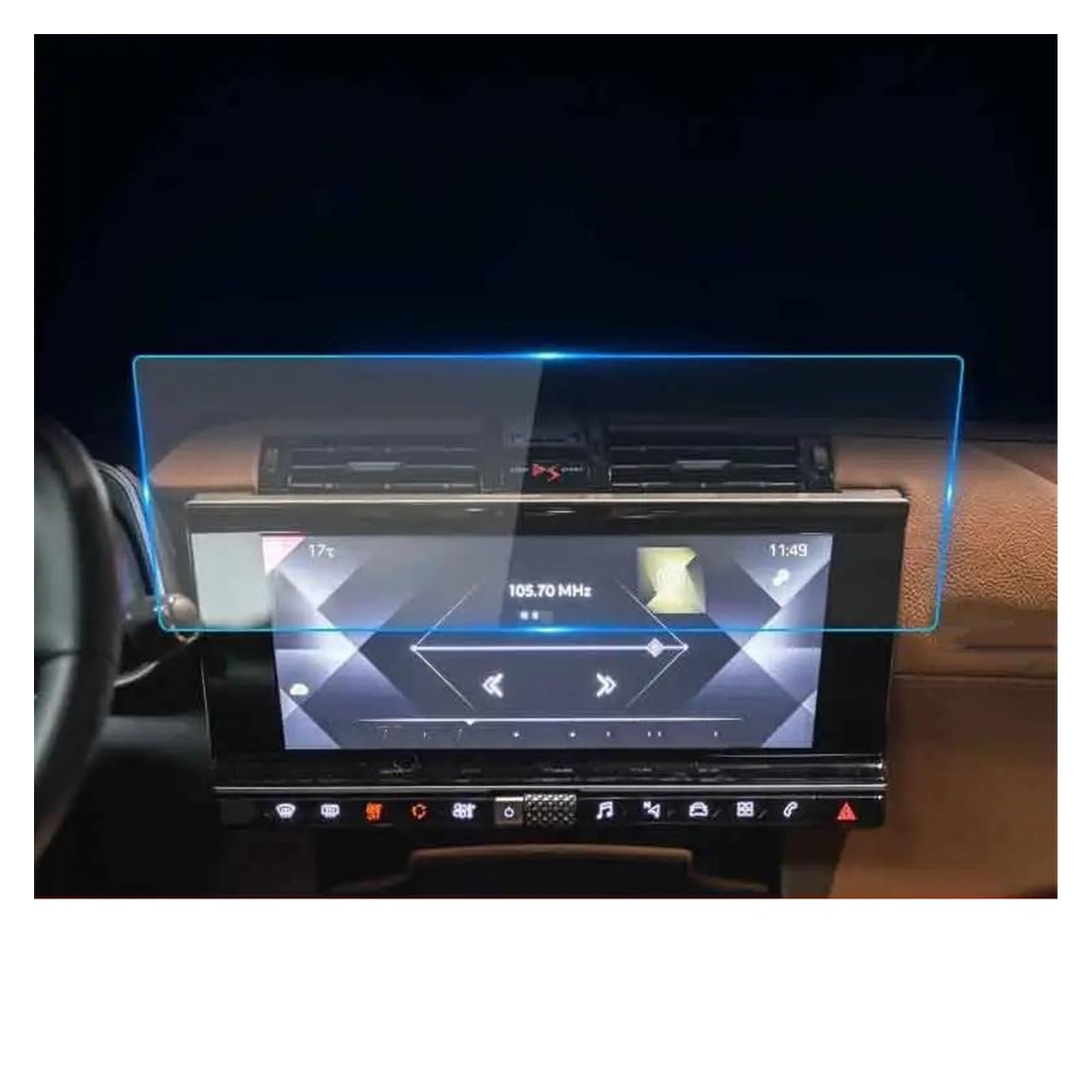 IFFANY Pour Citroën DS7 2018-2020 Voiture Navigation Auto GPS Anti