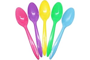 Karat U2008 Rainbow 5.5" Disposable Teaspoons (Pack of 1000)