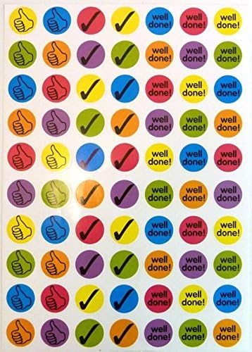 280 Childrens Reward Stickers for Kids Motivation , Merit / Praise School Teacher Labels by Minilabel