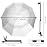 UPF 50+ Beach Umbrella with Adjustable Universal Clamp
