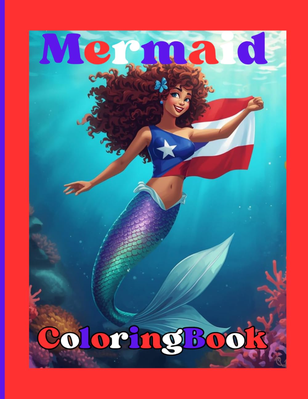 Mermaid Coloring Book: Welcome to the enchanting world of our Mermaid Magic Coloring Book for Kids!