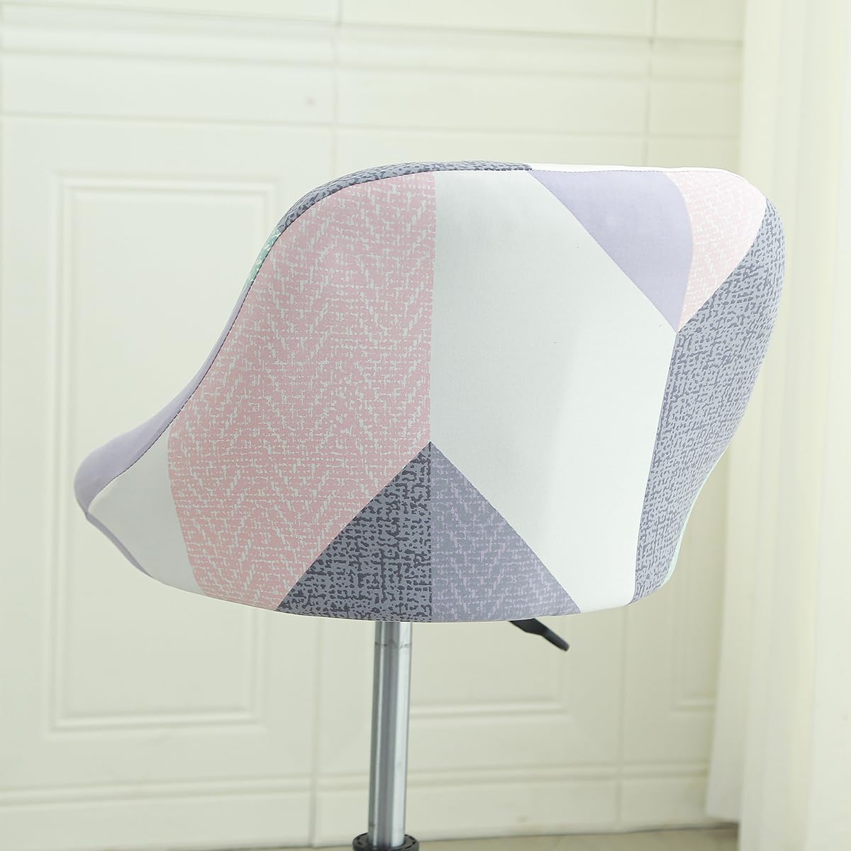 Coprisedie Per Sgabelli Da Bar Con Schienale - Set Da 4 Pezzi, Tessuto Elasticizzato - Foto 5