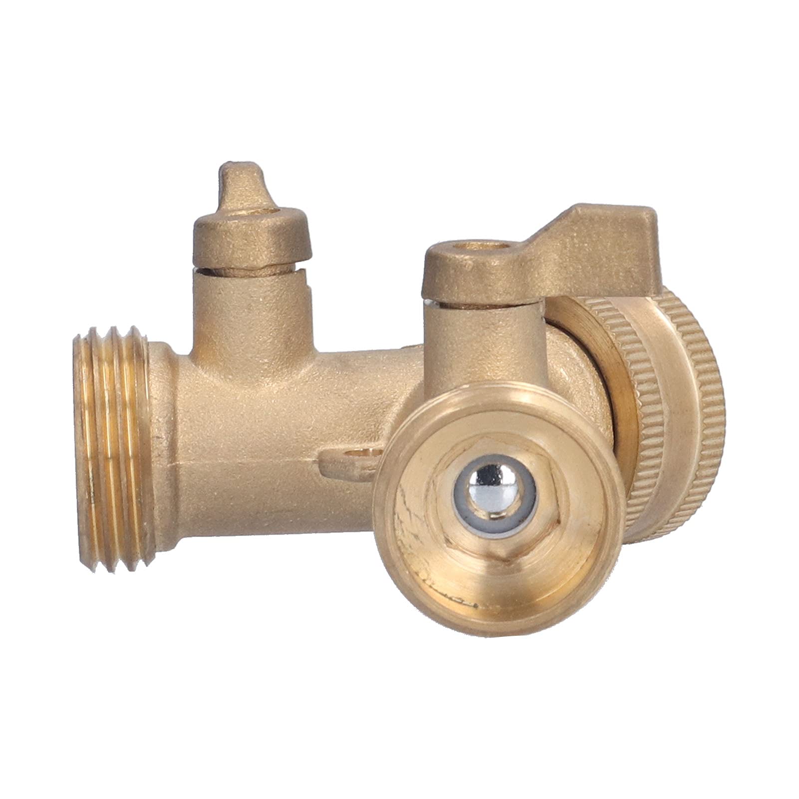 Divisor de manguera B de 2 vías, ector de manguera resistente, divisor de grifo de jardín a prueba de kproof con o sistema de goma