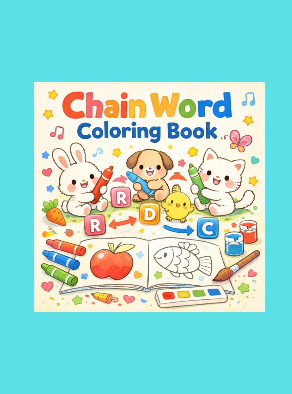 English Word Coloring Book: Chain Word Coloring Book