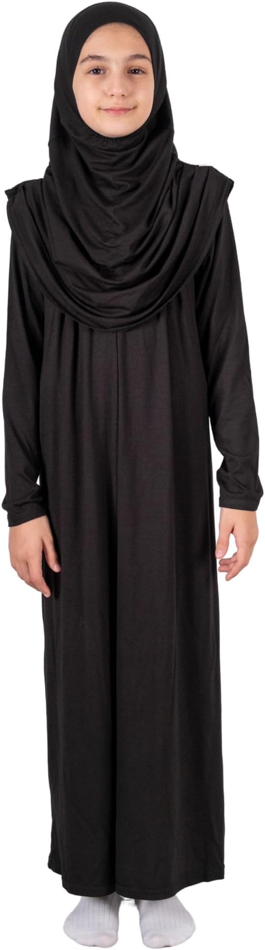 ihvan online Muslim Dress for Girls, Long Sleeve One-Piece Islamic Prayer Dress, Hijab for Kids, Girls Abaya, Islamic Gifts