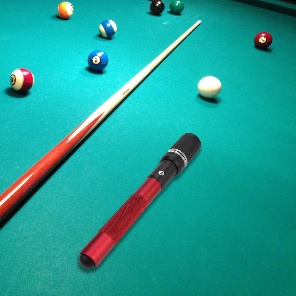 Queue Verlängerung, Cue Extender Aluminium Legierung Billard Halter Push Teleskop Queueverlängerung Pool Extende Billardhalter Erweiterung Zubehör Professionelle Enthusiasten Sportler Billardzubehör